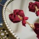 Hoshibako Works Drink Me Bow Flower Necklace(Leftovers/7 Colours/Full Payment Without Shipping)